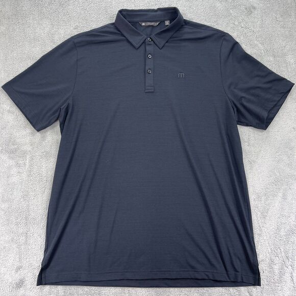 Travis Mathew Other - Travis Mathew Polo Shirt Mens 2XL Black Stretch Golf Outdoor Casual Striped